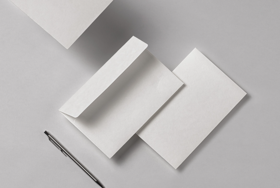 Invitation Stationery envelope PSD Mockup
