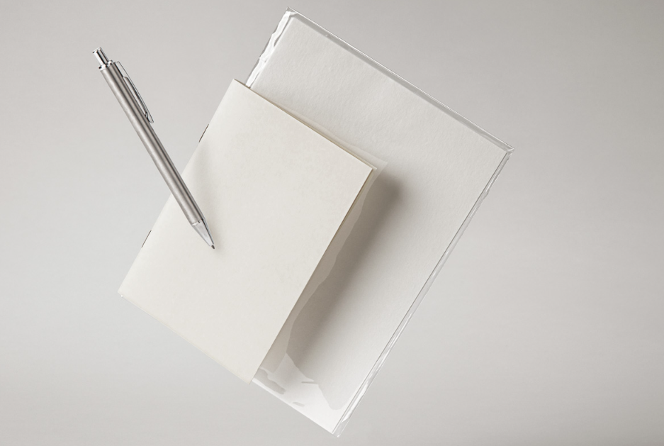 Paper notes PSD notebook Stationery Mockup