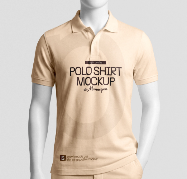 Polo Shirt Mockup on Mannequin