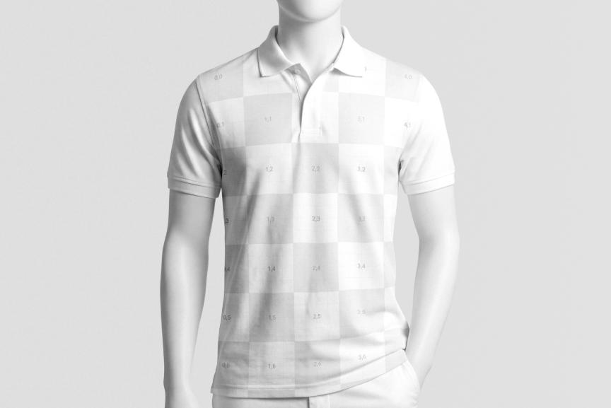 Polo Shirt Mockup on Mannequin