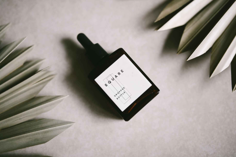 Square Dropper Bottle Mockup PSD for Packaging