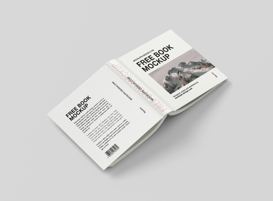 Square Hardcover Book Mockup
