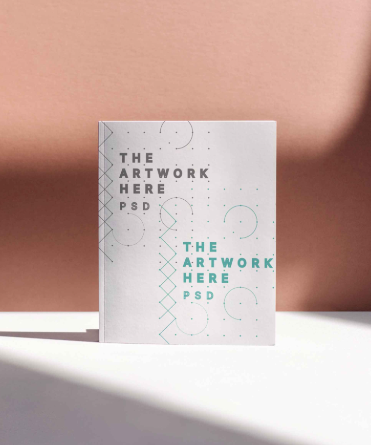 Standing Softcover Book Mockup