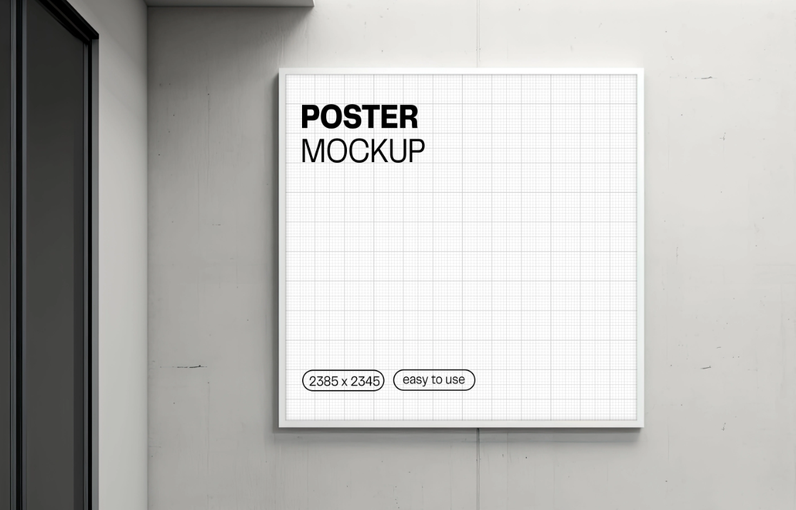 Urban commercial Poster Mockup