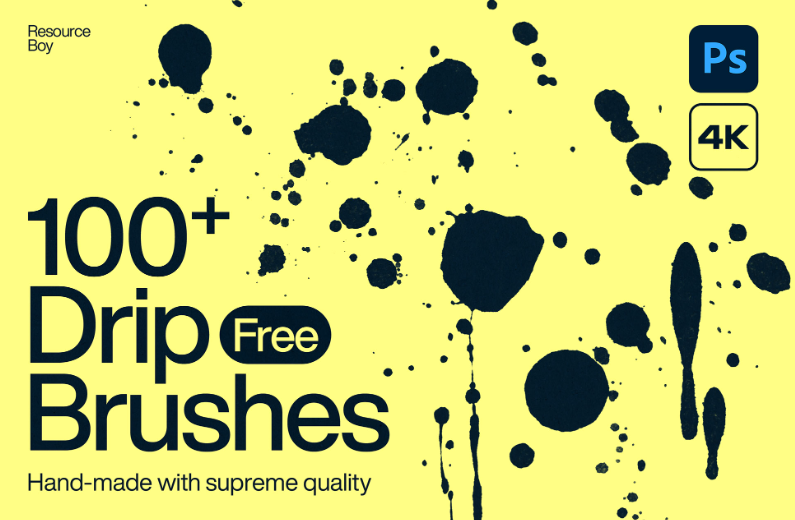 100+ Drip Photoshop Brushes