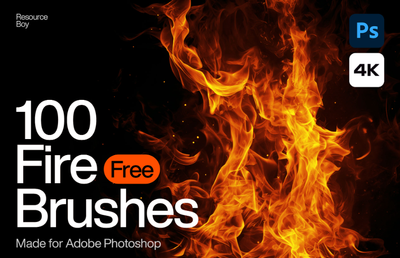 100 Fire explosion Photoshop Brushes