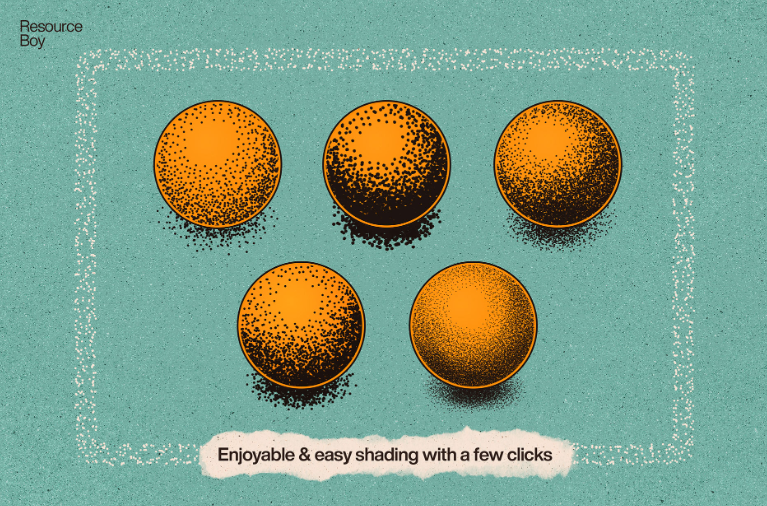100+ Stipple Shading Photoshop Brushes