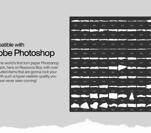 100+ Torn Paper Photoshop Brushes Bold Layered Designs