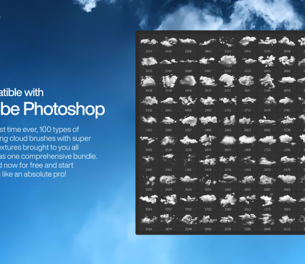 100 cloud Photoshop Brushes Paint Dreamy Skies with Realistic Depth