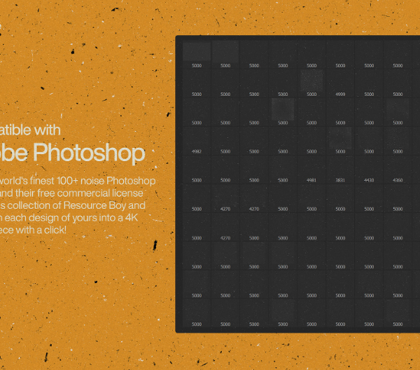 100+ noise Photoshop Brushes Depth & cinematic Grain