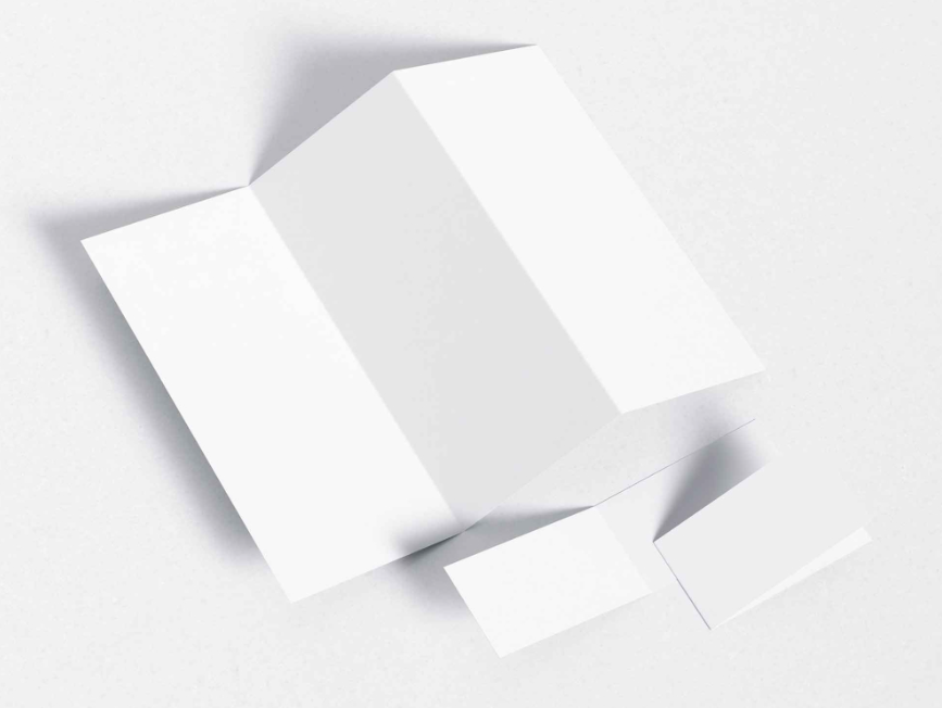 3 Fold & Landscape Brochure Mockup Branding Presentation Scene
