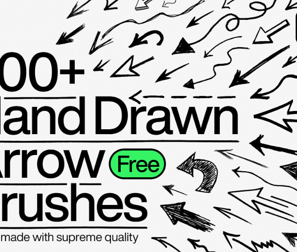 500+ Hand Drawn Arrow Photoshop Brushes