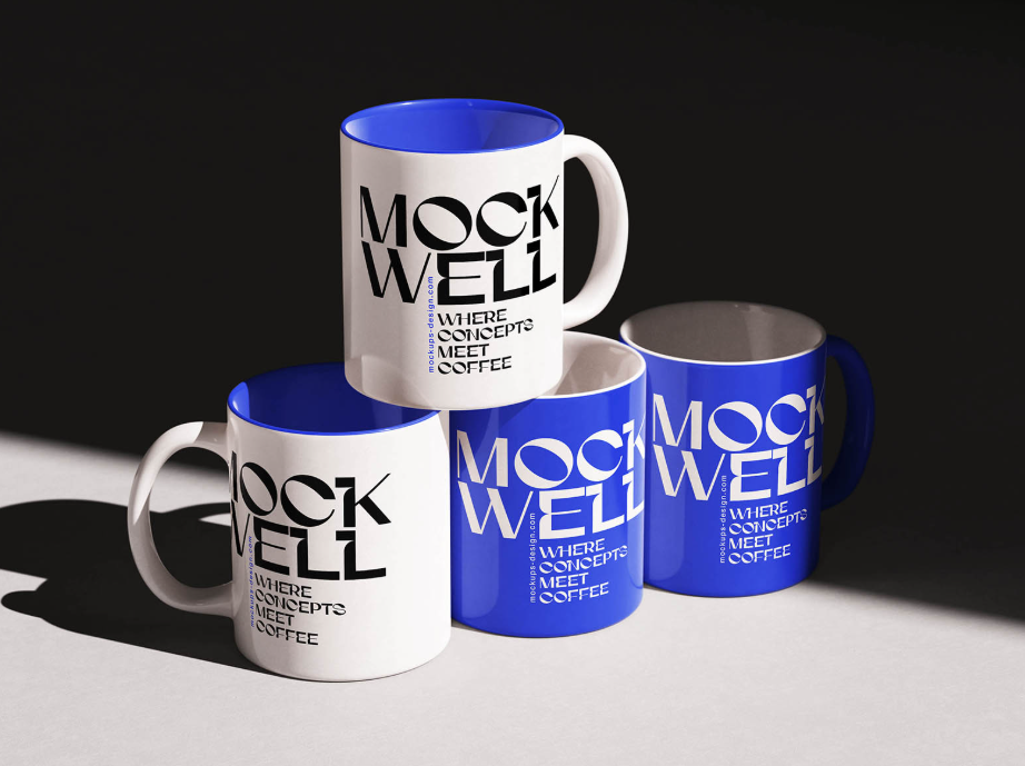 Ceramic Inner colour Mug Mockup Branded Drinkware