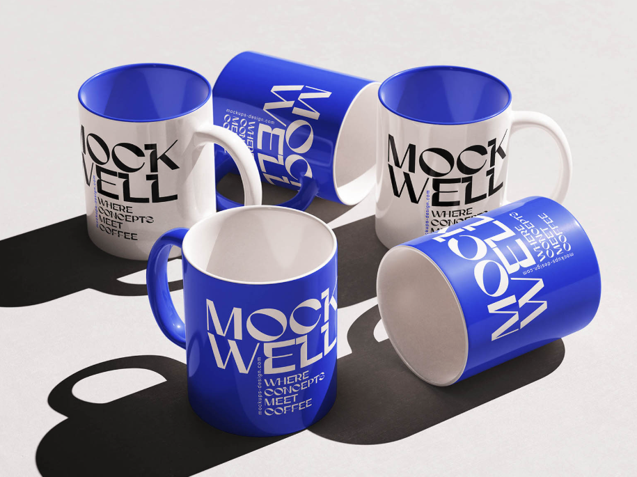 Ceramic Inner colour Mug Mockup Branded Drinkware
