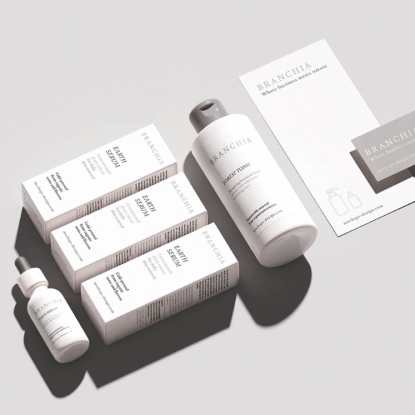 Cosmetic Brand Identity Scene Mockup