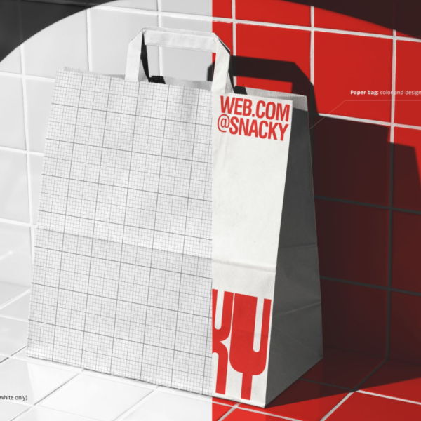 Fast Food Takeaway Paper Bag Mockup