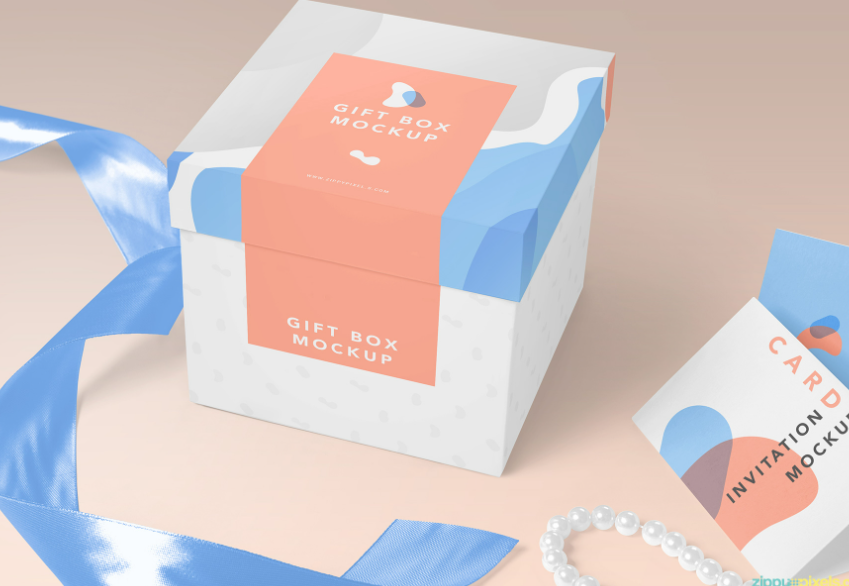 Free Boxes Set Mockup Templates in PSD