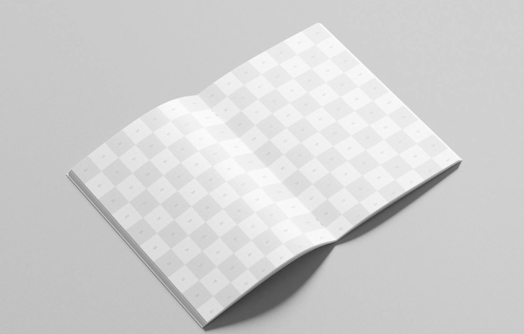 Free Saddle Stitch A4 brochure Mockup PSD
