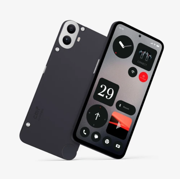 Free Two cMF Phone 1 Mockups Floating elegantly
