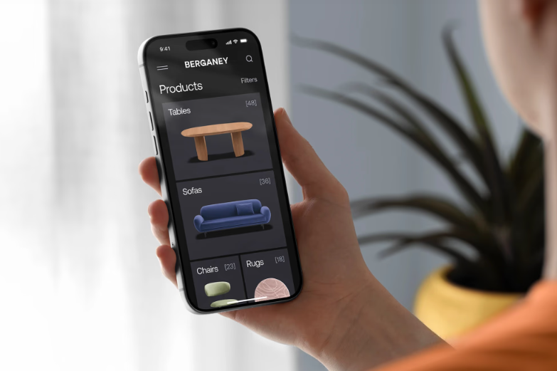 iPhone 17 Pro in Hand mockup mobile UI Presentation Set