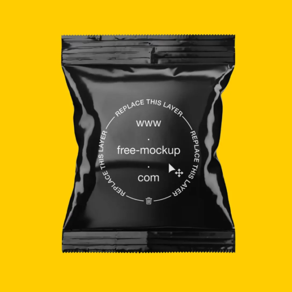 Glossy Snack Packaging Mockup
