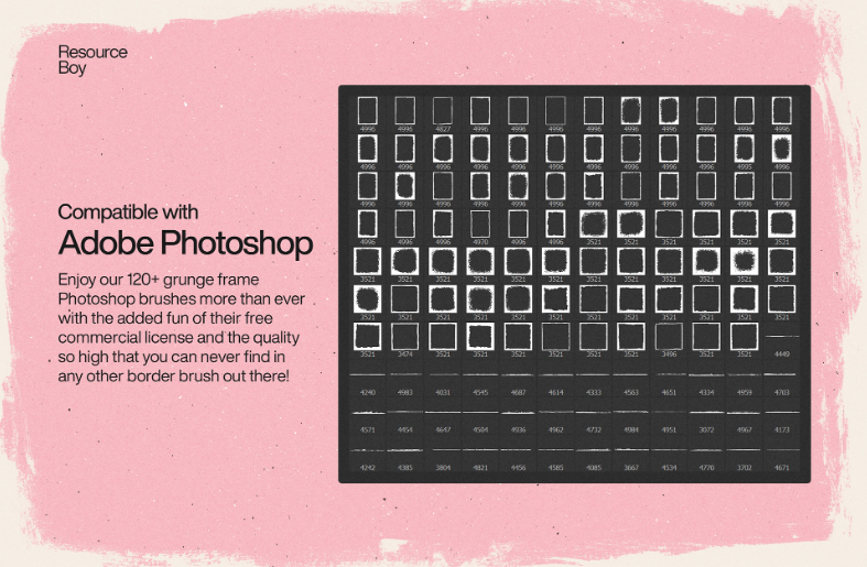 Grunge Frame Photoshop Brushes Your Designs
