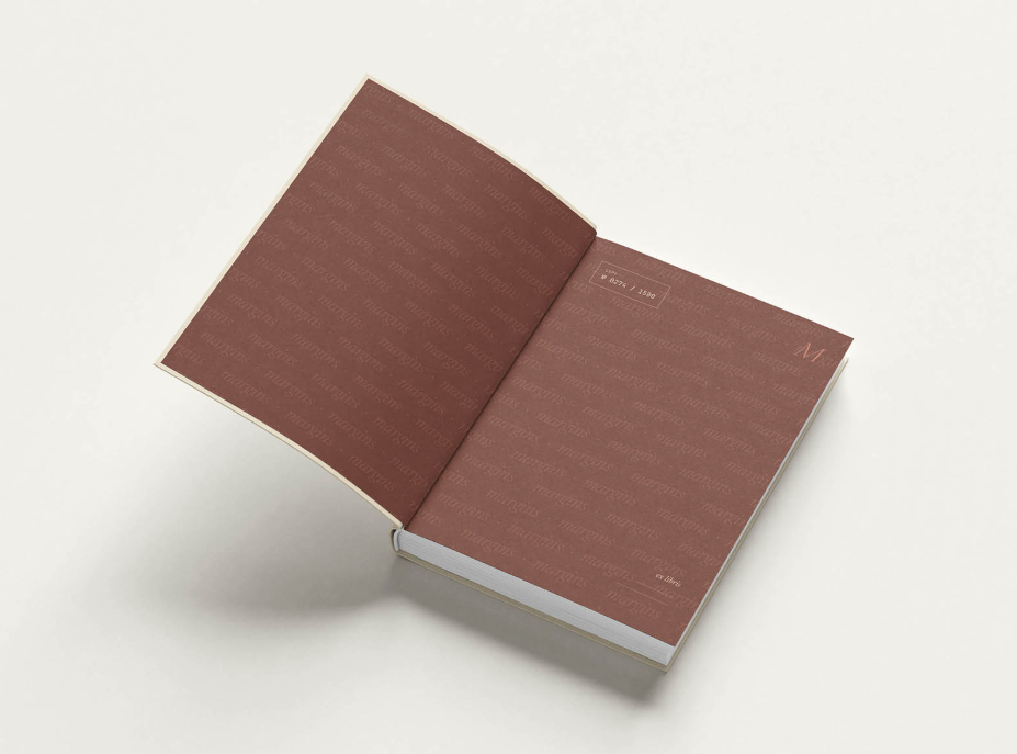Hardcover Open Book Mockup