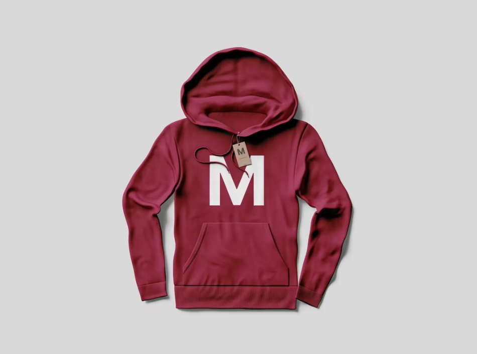 Hoodie Mockup 01  Realistic Apparel Branding with Tag Detail