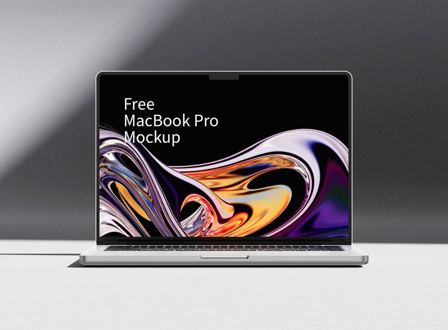 MacBook Pro Laptop Mockup for UI & Web Design