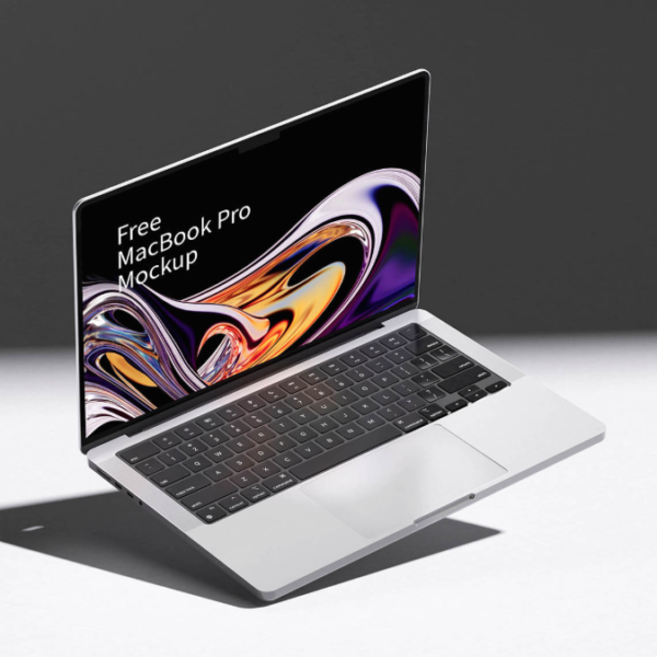 MacBook Pro Laptop Mockup for UI & Web Design
