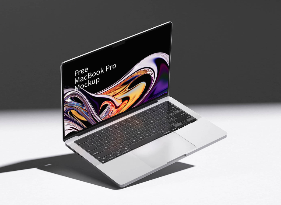 MacBook Pro Laptop Mockup for UI & Web Design