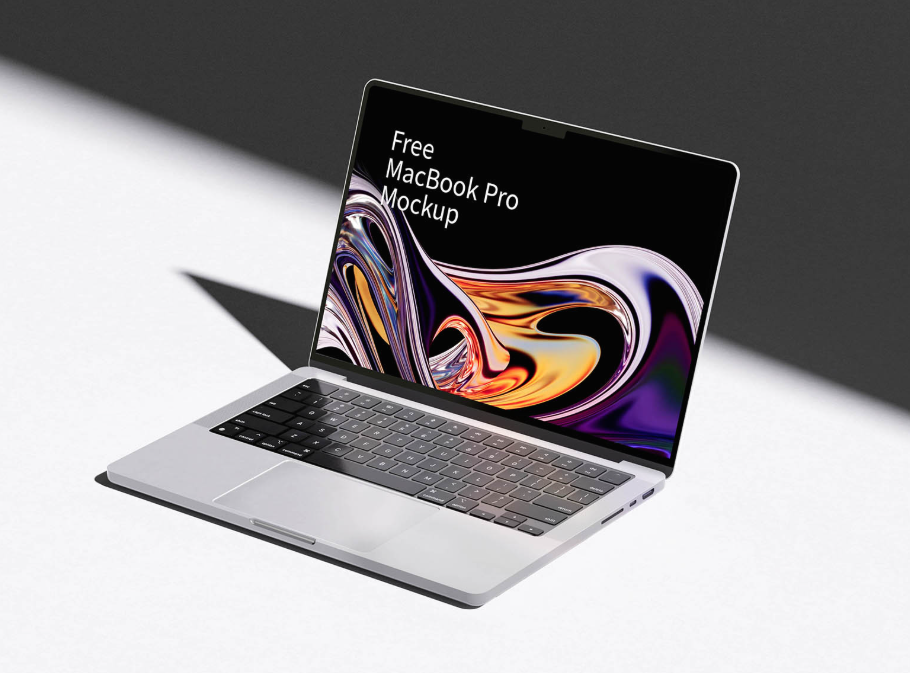 MacBook Pro Laptop Mockup for UI & Web Design