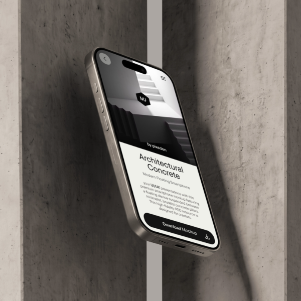 Modern Floating Smartphone Mockup