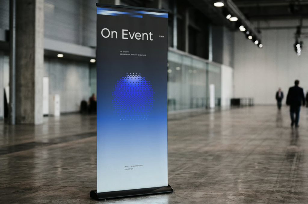 Monolith event Brutalist Event Mockup