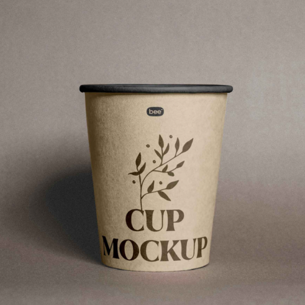 Open Paper cup Mockup PSD
