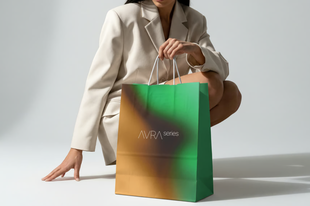 Premium Shopping Bag Branding Mockup