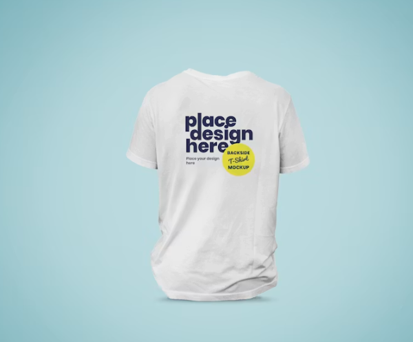 Backside T Shirt Free Mockup
