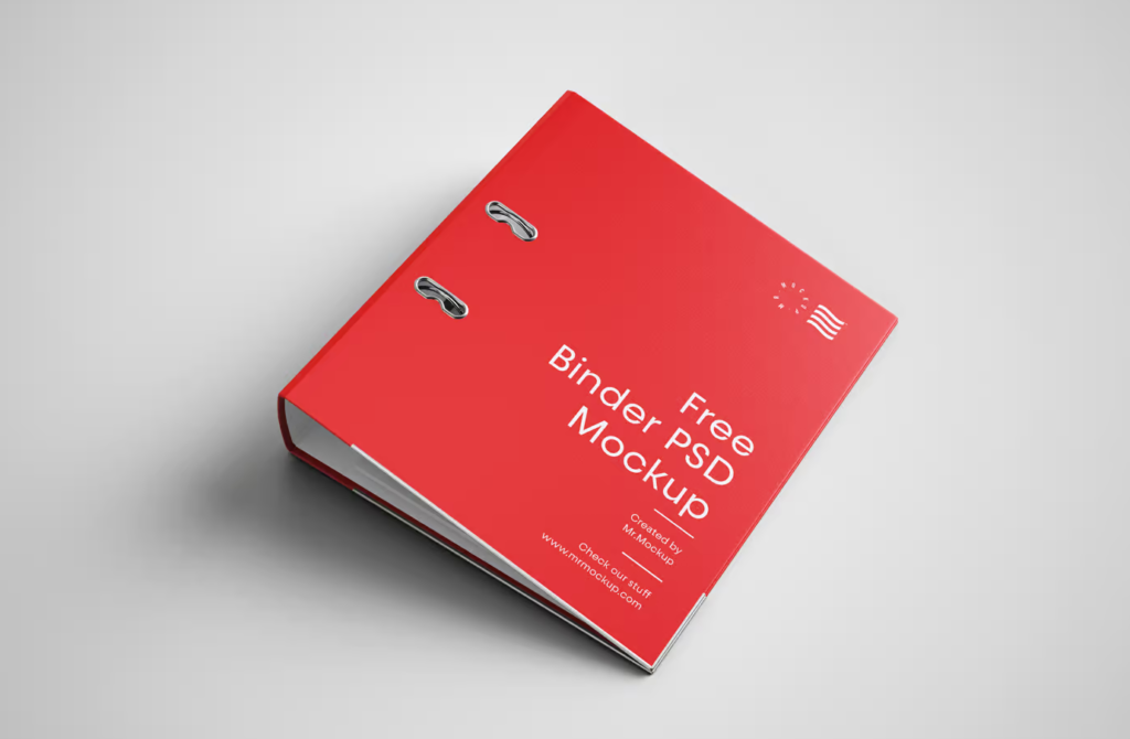Binder Cover Free Mockup