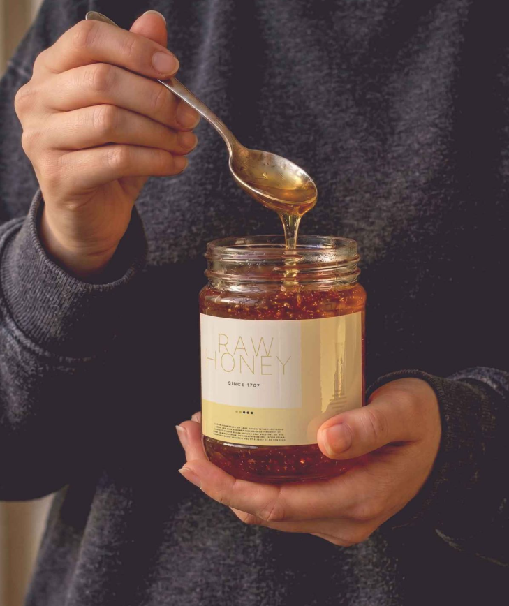 Elegant Honey Jar Mockup