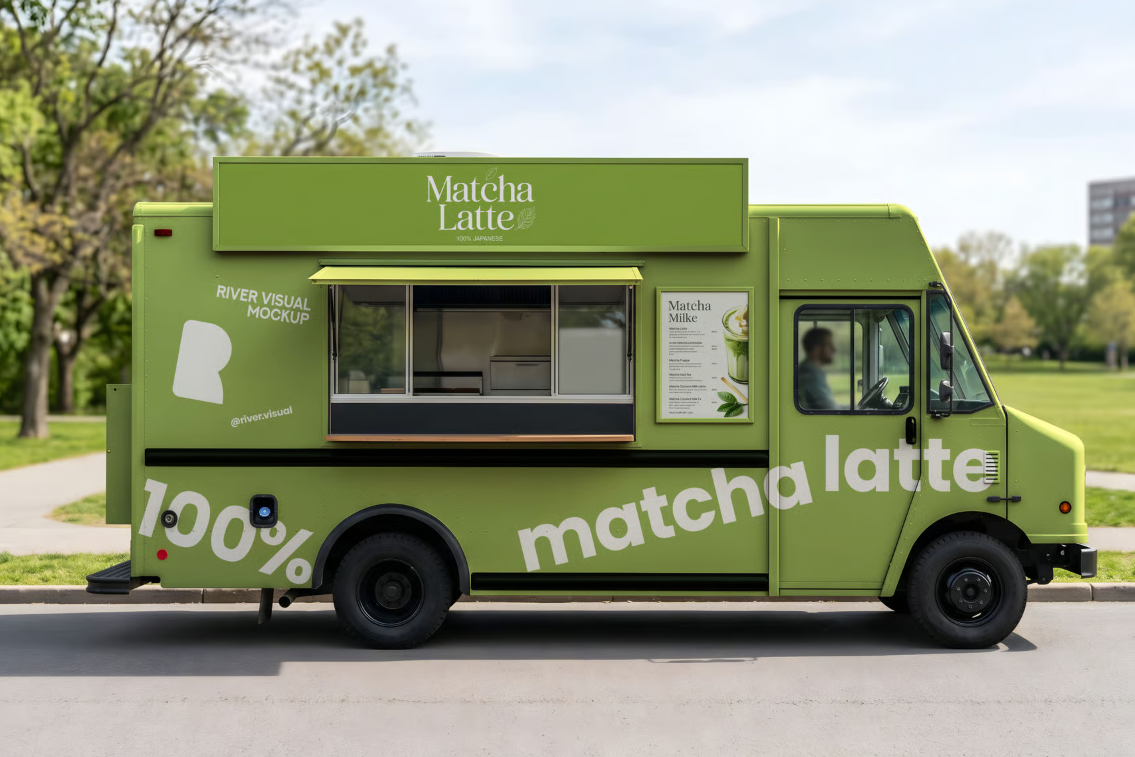 Food Truck Free Mockup
