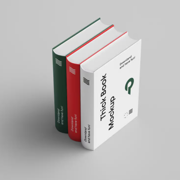Free Thick Book Mockup