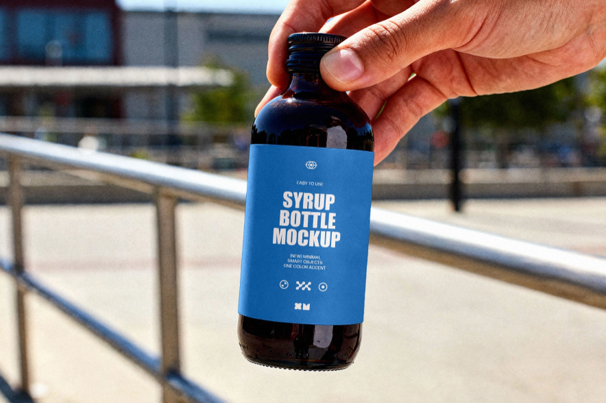 Syrup Bottle Mockup