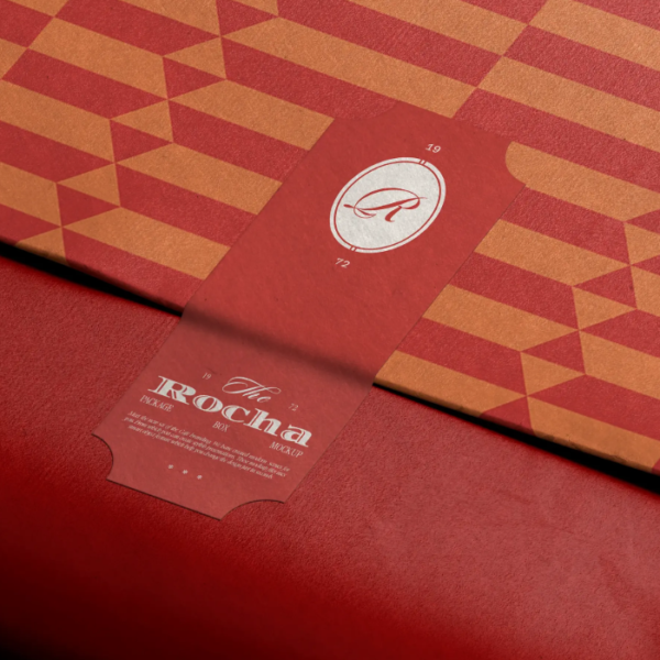 Tissue with Vertical Sticker Mockup Isometric