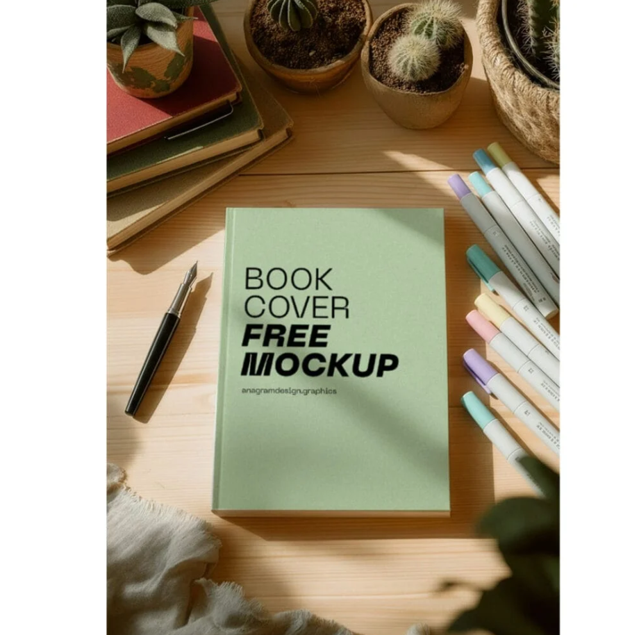 Free Book cover Mockup