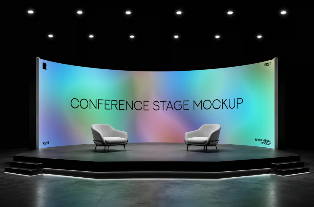 Conference Stage free mockup