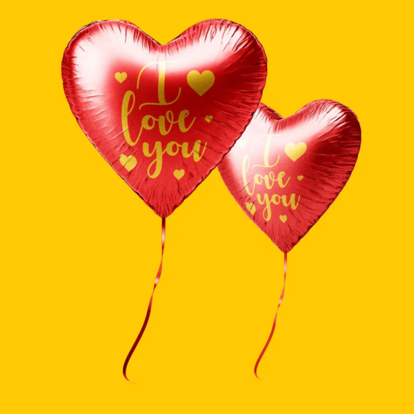 Heart Balloon Front View Mockup