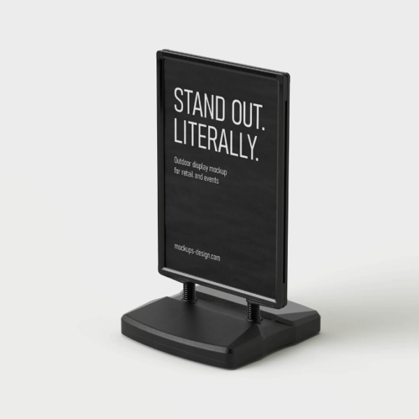 Outdoor A Stand PSD Mockup