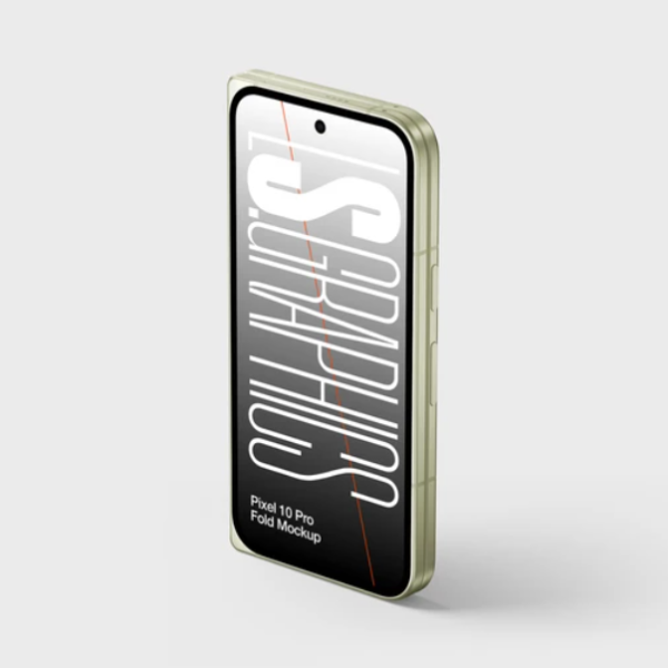Pixel Fold 10 Pro Mockup for Portfolio Showcases