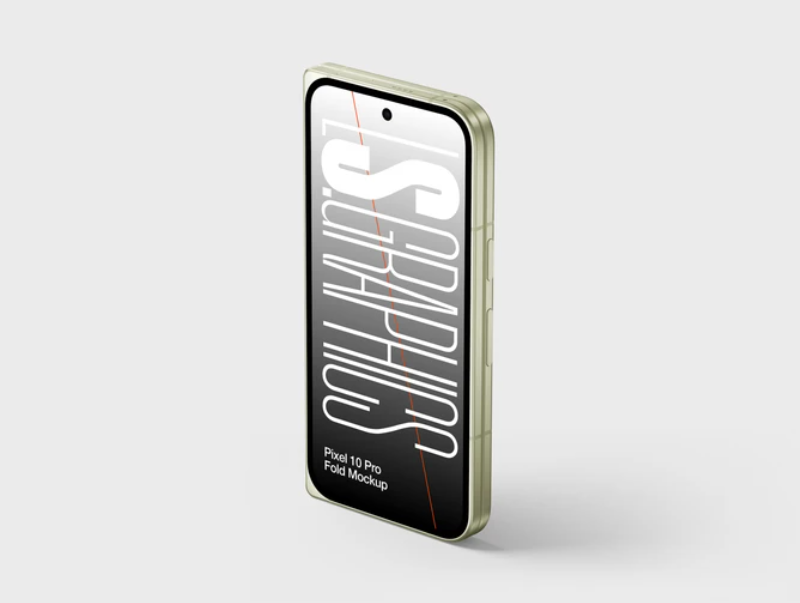 Pixel Fold 10 Pro Mockup for Portfolio Showcases