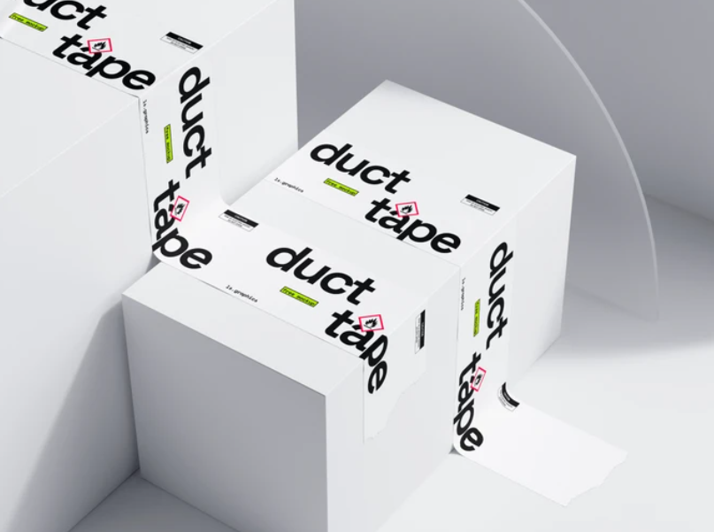 Three Duct Tape Box Mockups